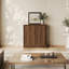 Armoire de rangement modulaire Monos avec porte et étagères réglables (lot de 1), noyer-130730782