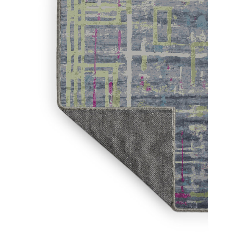 Tapis gris soyeux et moelleux, Tapis de couloir 2 pi x 4 pi