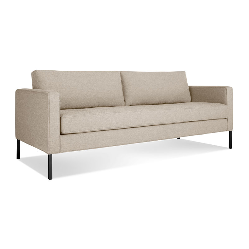 Paramount Sofa, Sanford Ceramic Crossweave, Metal, 32" H x 95" W x 34" D