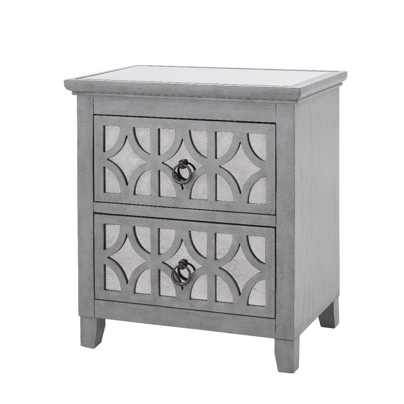 Ava Glass Top End Table