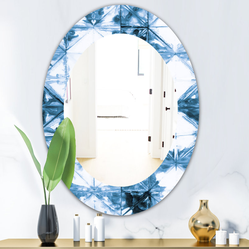 Miroir de salle de bain géométrique I Mid-Century, H 31,5 po x l 23,7 po