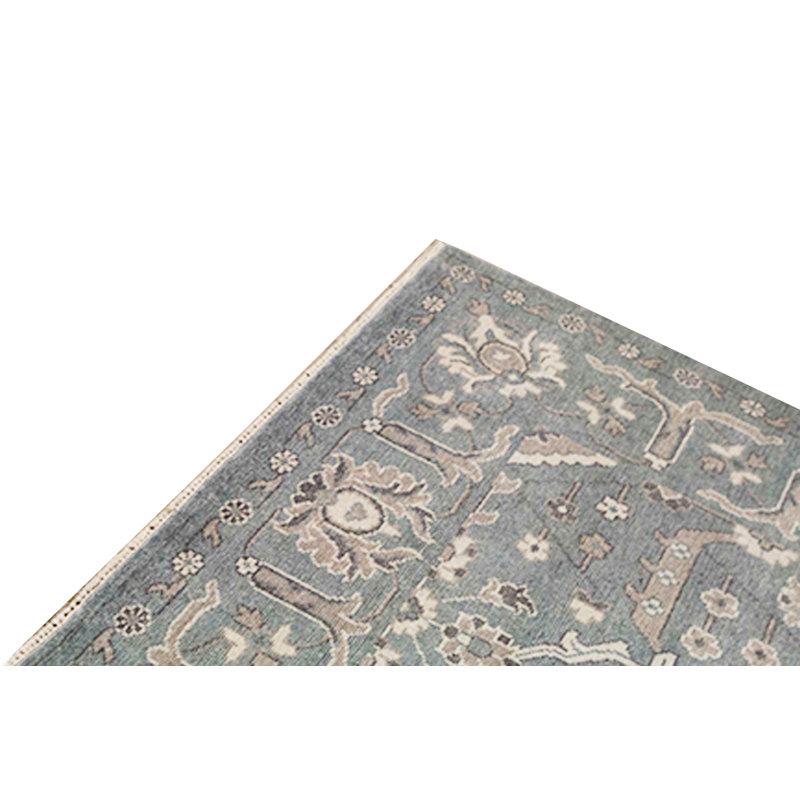 Oriental Area Rug in Dark Blue/Ivory