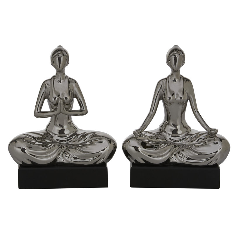 Ensemble de 2 figurines de yoga Elvina