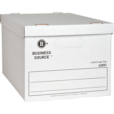 Dossier de rangement, format lettre / légal, 12 po x 15 po x 10 po, blanc, paquet de 12