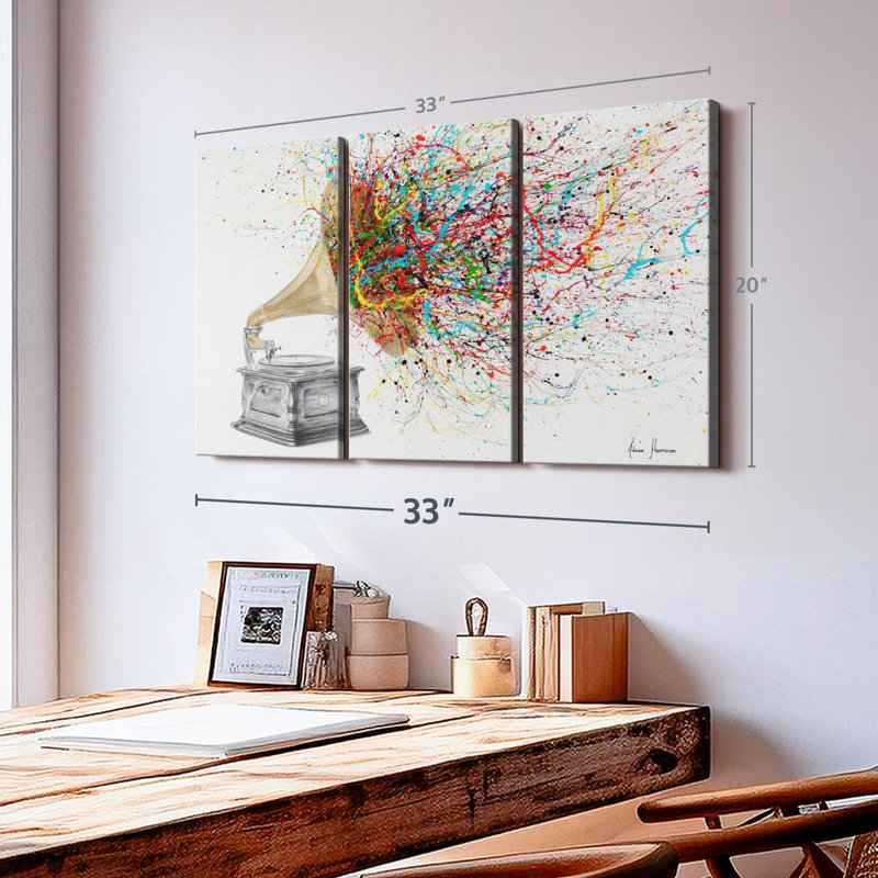 «Turn It Up» sur toile, H 20 po x l 33 po x P 1,25 po