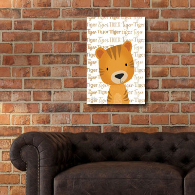 «Baby Tiger» par Lisa Larson, art mural en verre acrylique