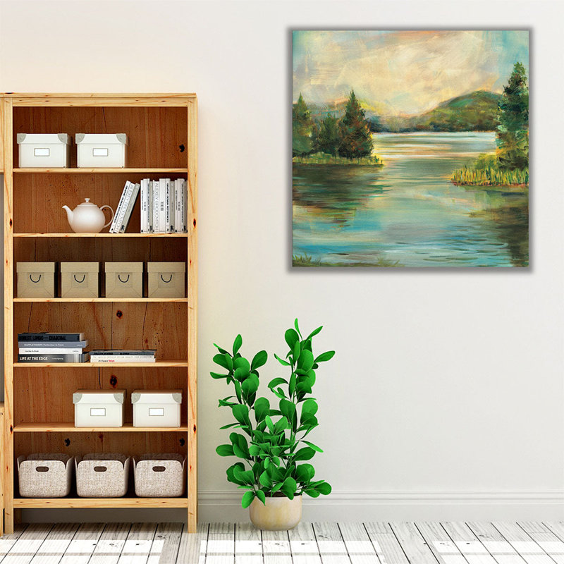 «Silver Lake», reproduction d'art sur toile, H 12 po x l 12 po