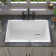 33" X 19" White Undermount Kitchen Sink Workstation Rectangular Sink Granite Composite Dual Mount Single Bowl Basin Farmhouse Deep Sink with Accessories