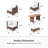 7-Person Patio Furniture Set, Outdoor Conversation Set with Adjustable Backrest & Storage Ottoman