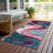 Rory Green Washable Indoor-Outdoor Rug - -1736287629