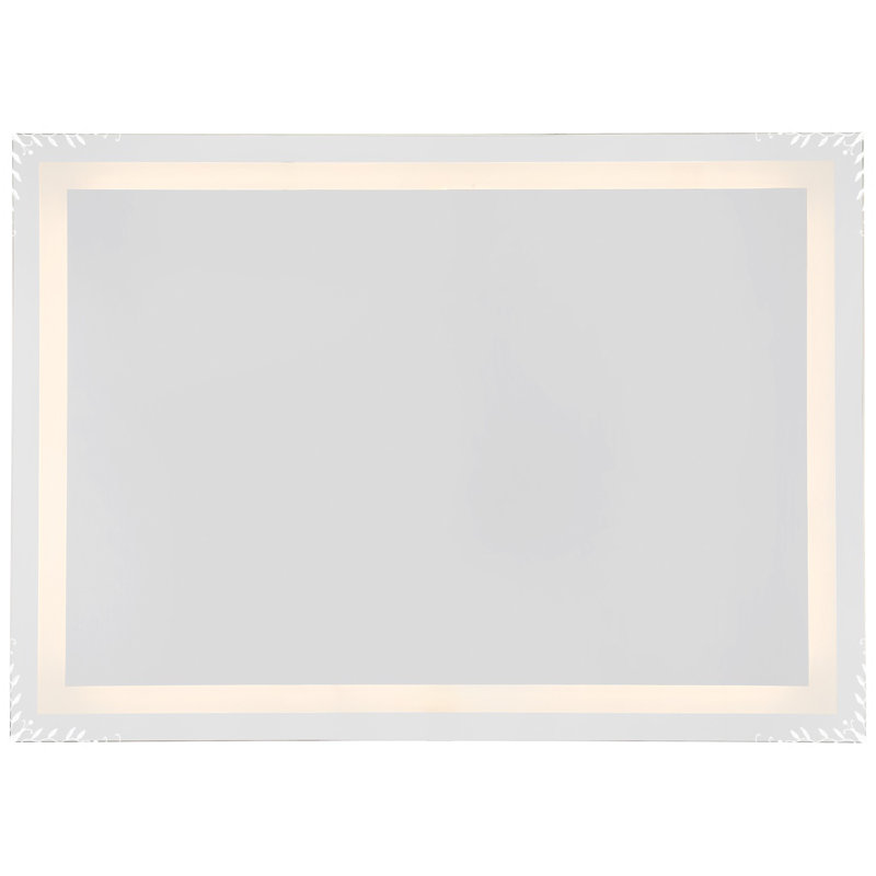 Metal Flat LED Mirror, 48" x 36"