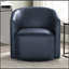 Fauteuil demi-tonneau pivotant en similicuir-138128666