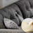 Simple Elegant Chenille Gray Sofa