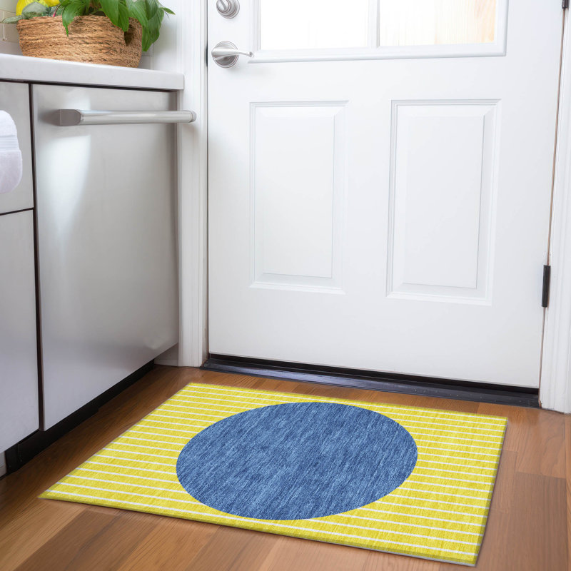 Premium Machine Washable Naglee AMF994 Stripes Rug, Rectangle 1'8" x 2'6"