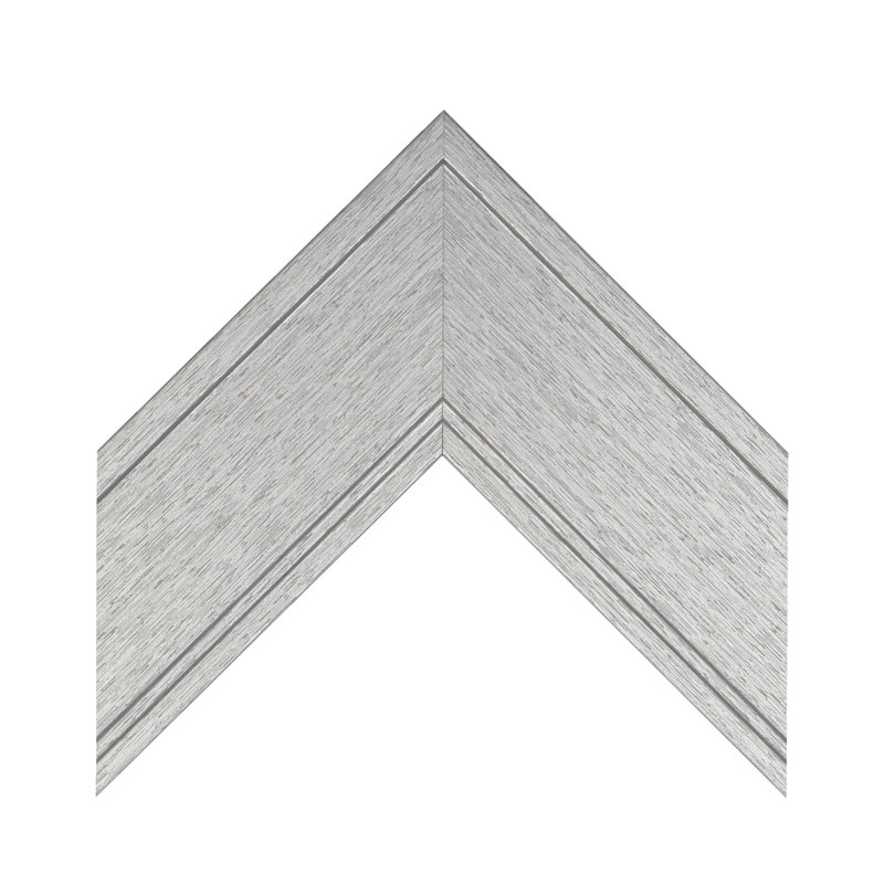 Miroir Aseer, 28 po x 54 po, Argent brossé