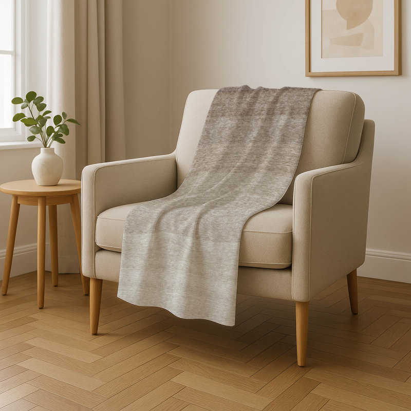 Jeté dégradé Addison Sherpa ASB928, Beige, Dégradé