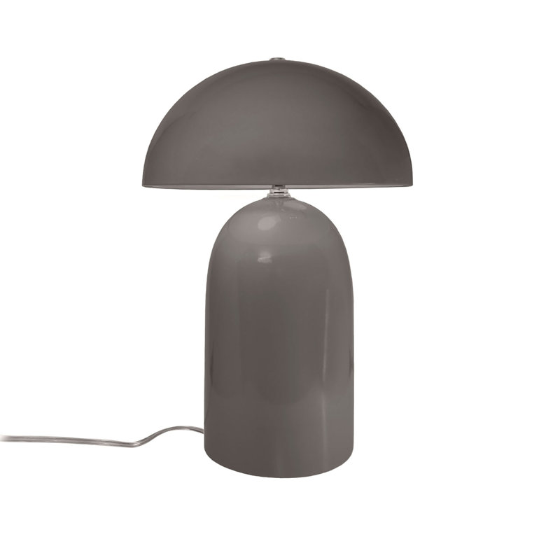 Lampe de table en céramique Percy, Gris brillant