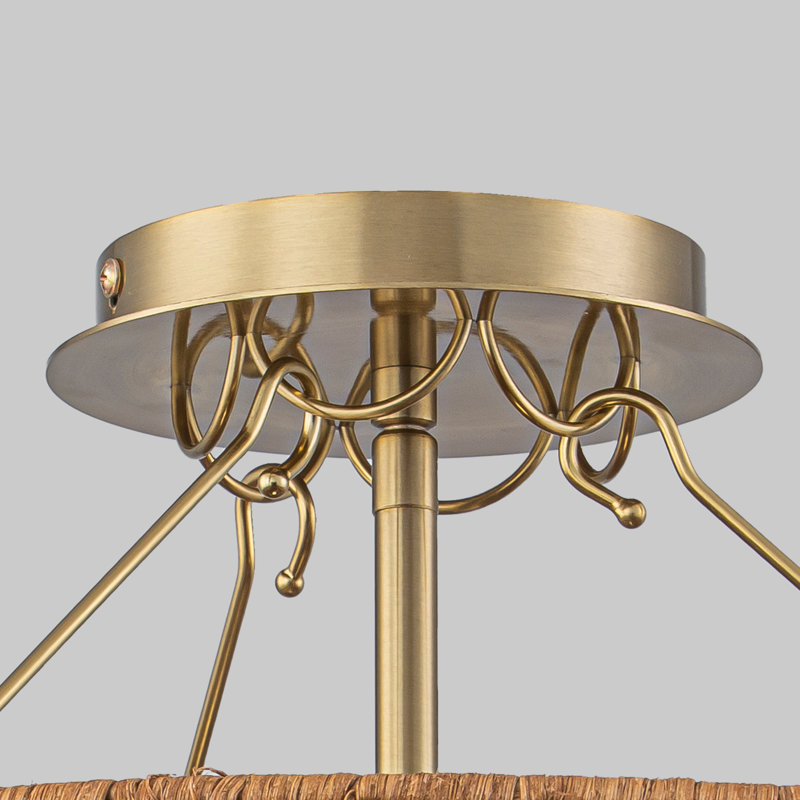 Plafonnier semi-encastré 3 lumières Boho Coastal