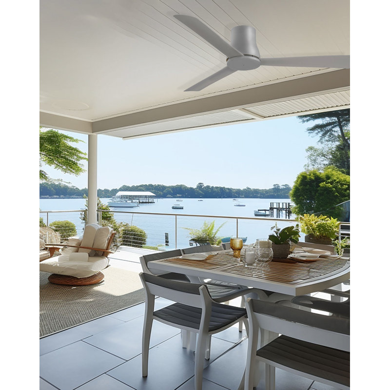 Minka Aire Simple Flush Hugger Fan, Gray, 52In