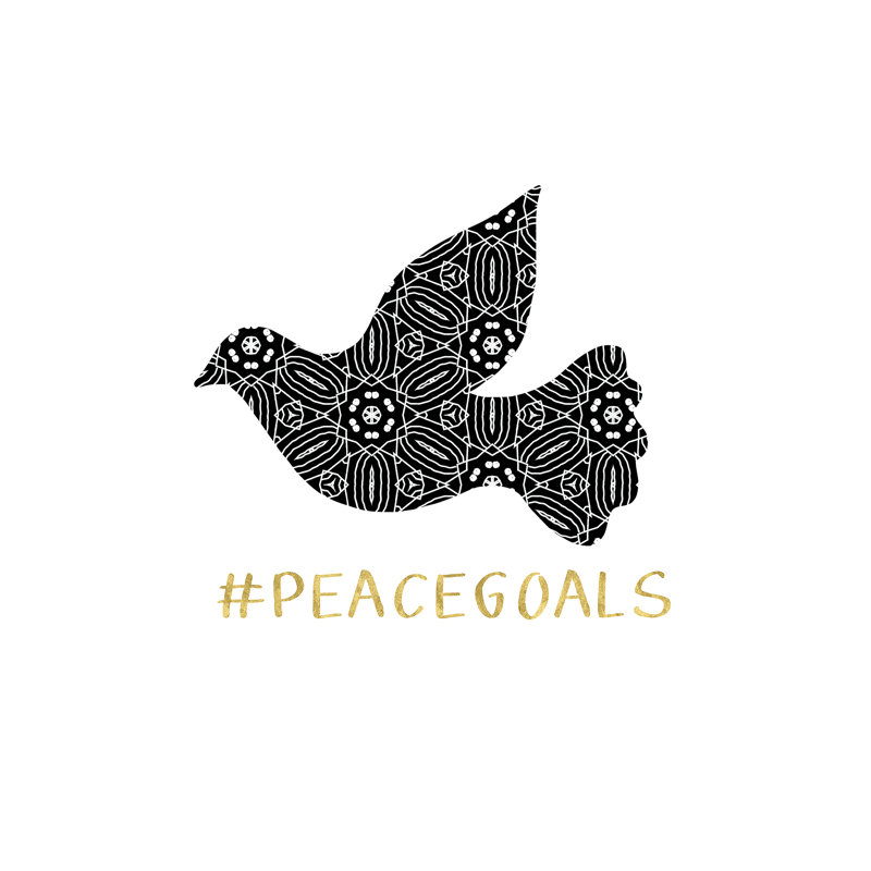 Peace Goals by Linda Woods - Wrapped Canvas Print, 45.72 cm H x 45.72 cm W x 1.91 cm D
