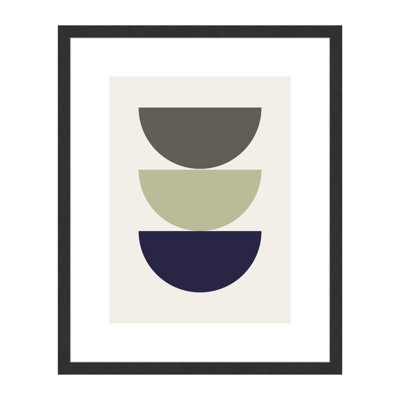Velino Wooden Photo Frame 40 x 50 cm with Abstract Poster Print