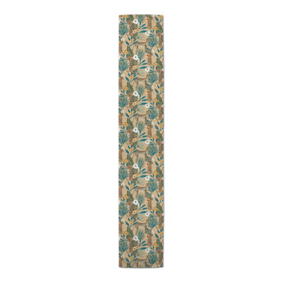 Ayvrie Rectangle Floral Polyester Table Runner