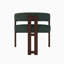 Fauteuil en tissu chenille avec dossier ouvert-796738174