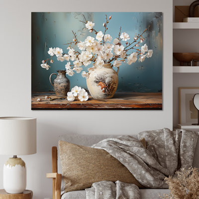 Fleur de cerisier, nature morte - art mural sur toile Cherry Blossom