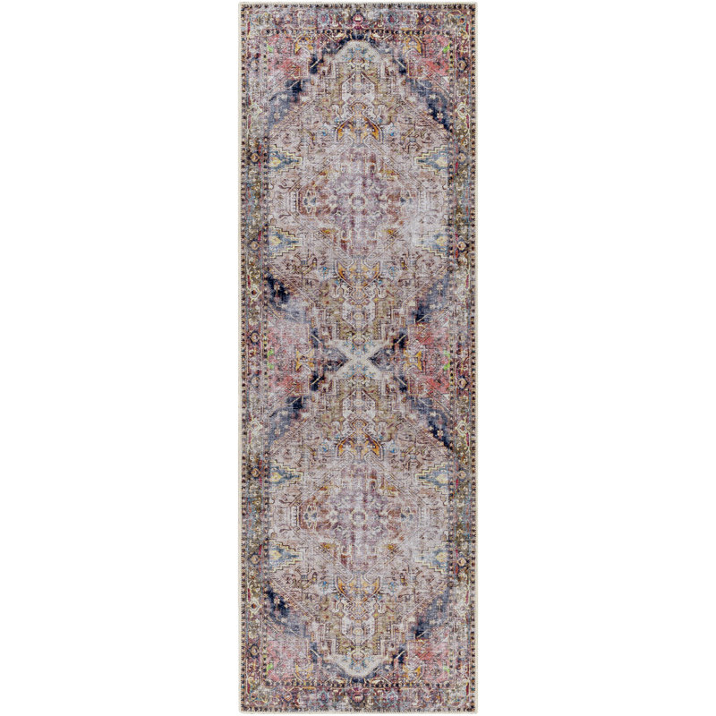 Glendale Heights Washable Oriental Indoor Rug, Runner 2'7" x 7'10"