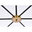 Lustre linéaire moderne Spoutnik à 6 lumières Caisha-71050014-71050012