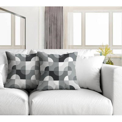 No Decorative Addition Outdoor Reversible Throw Pillow