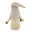 Gnome à grain de café beige 14 po avec tasse à café