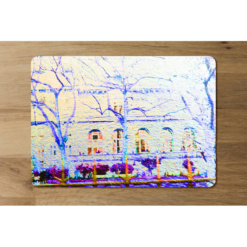 Rockoff Polyester-Coated Hardboard No Pattern Rectangle Placemat