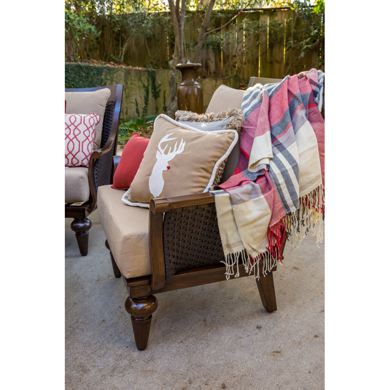 Holiday Pillows Square Indoor/Outdoor Pillow Cover & Insert