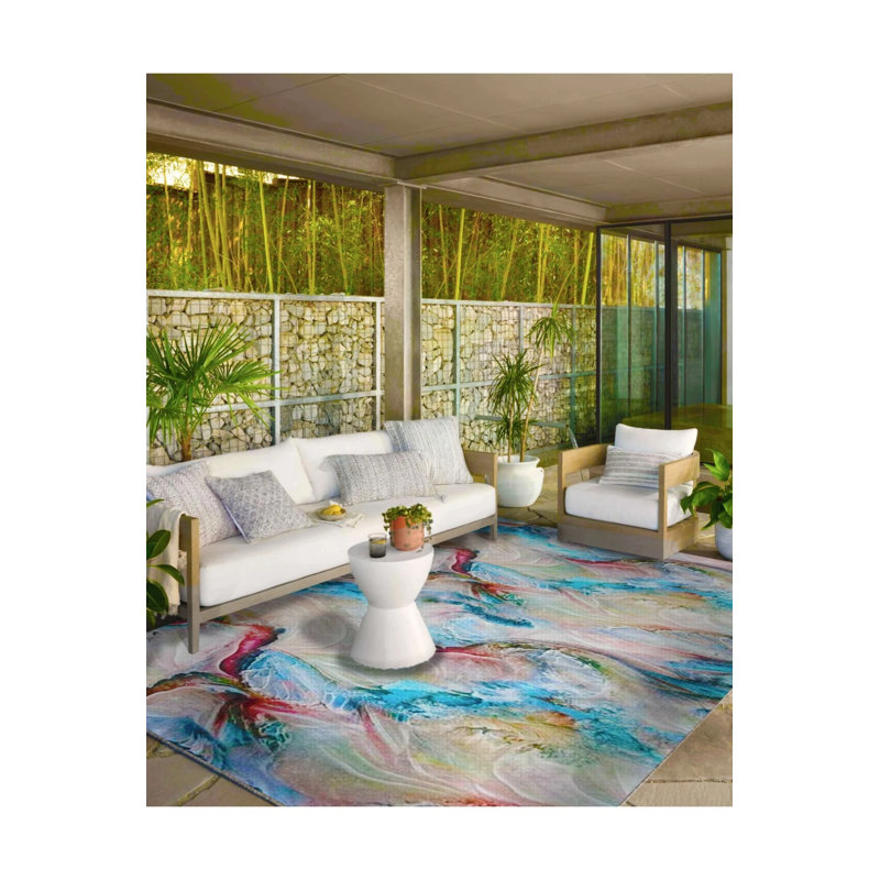Tapis tissé et lavable Sky, Rond 5 pi