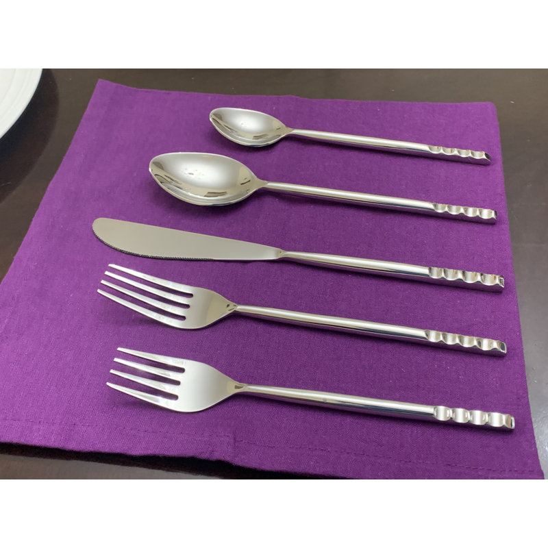 Everly Quinn Stainless Steel Flatware Set