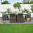 Takuya 6 - Person Wicker Patio Dining Set with Rectangular Table , Cushions Included-2090819940