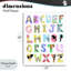 Plaque murale Alphabet formes avec animaux, design par Carla Daly