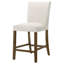 Chaise de salle à manger Paxton Parsons rembourrée, hauteur du comptoir, avec cadre en bois massif, beige (ensemble de 2)-1626932370