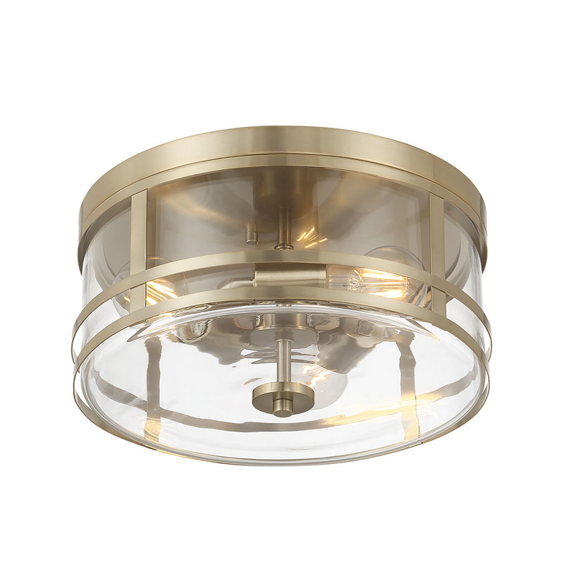 Plafonnier encastré 3 lumières Lunden, Or moderne