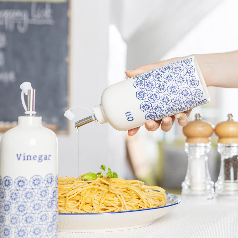500ml Porcelain Single Oil / Vinegar Cruet