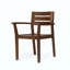 Ensemble de 2 chaises de salle à manger, fauteuil de patio en bois d'acacia, pour cour, bord de piscine, jardin-53542775