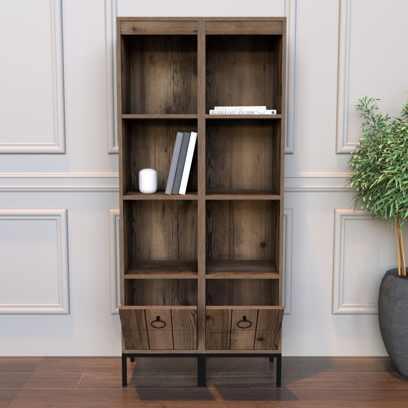 Bibliothèque standard H 69,69 "x l 30,71" Breau, Noyer