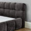 King Size Upholstered Bed Frame With Thick Fabric, Chenille Fabric Platform Bed With Headboard And Solid Frame. No Box Spring Needed-1524378539