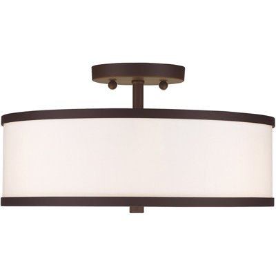 Ener Fabric Semi Flush Mount