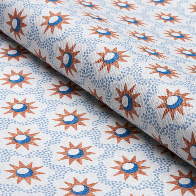Lucie Fabric, Clay/Blue