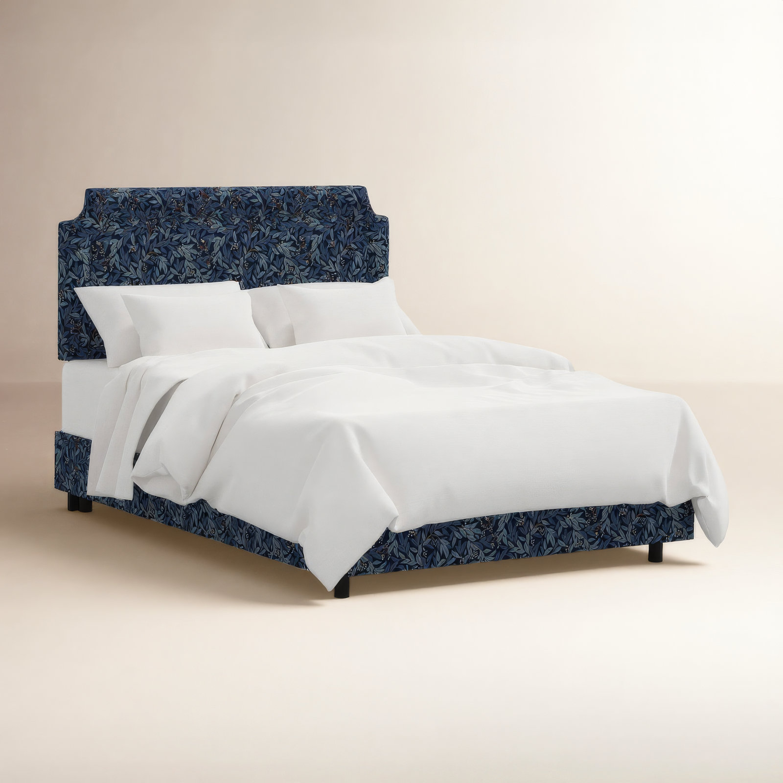 Rifle Paper Co. x Cloth & Company Hampton Bed, Queen, Willowberry Navy