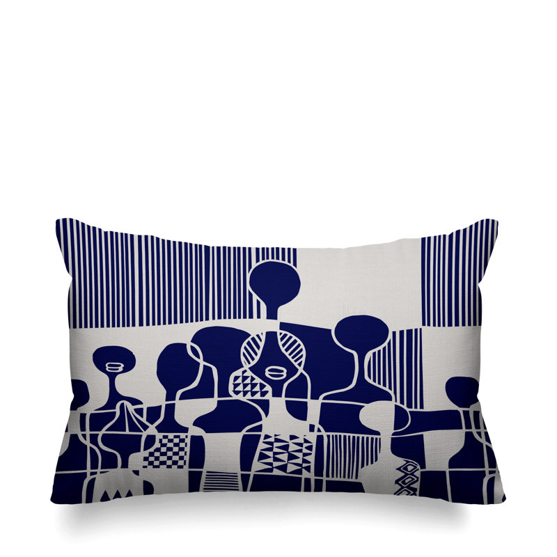 Housse et insert de coussin extérieur Ori, Bleu