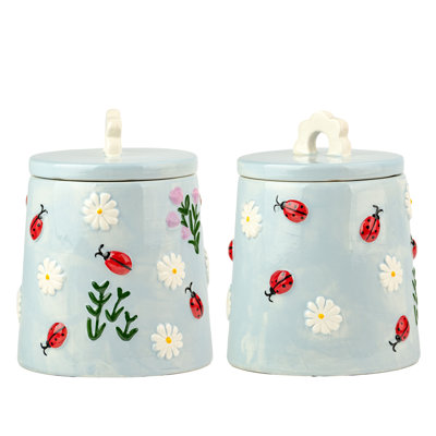 10 Strawberry Street Flower Canister
