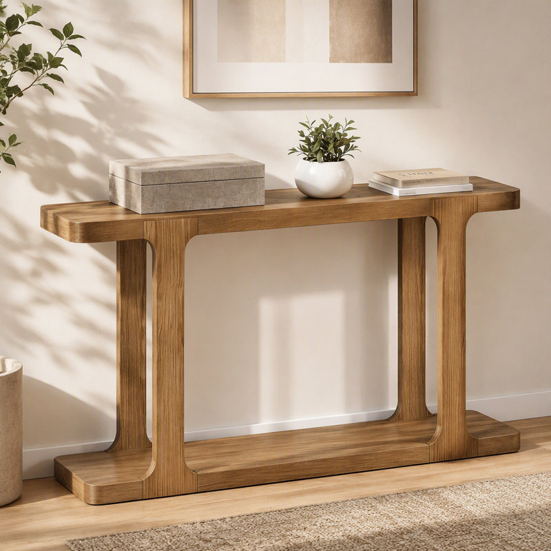 Console en bois pour entrée, table d'appoint pour canapé